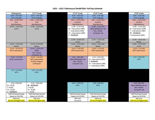 Schedule 